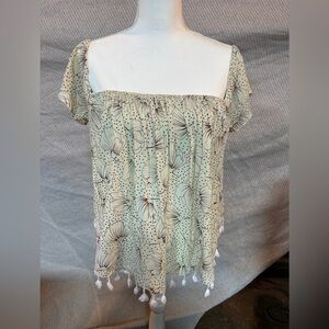 EUC Fighting Eel Ava Sky Off-the-Shoulder Top, size XS